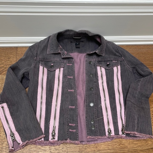 Marc Jacobs Denim Jacket Purple and light Pink- Super rare! - Picture 1 of 4